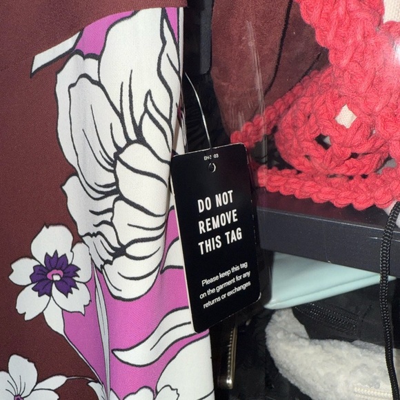 Express Floral Strapless Wide Leg Jumpsuit - Picture 4 of 10